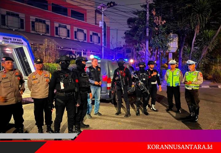 Patroli Brimob Yon D Pelopor Sasar Sejumlah Titik di Bekasi Kota, Situasi Kondusif