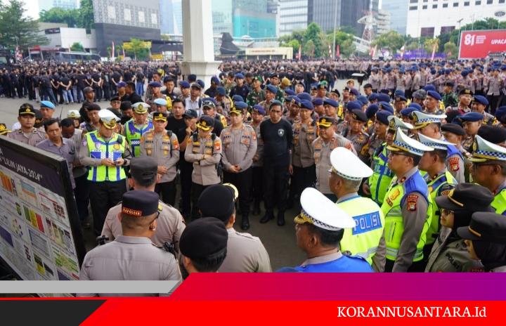 Brimob Polda Metro Jaya Siagakan Personel Amankan Unjuk Rasa di Jakarta