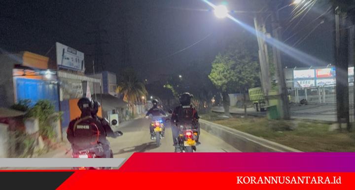 Patroli Brimob Batalyon D Pelopor Sasar Sejumlah Titik di Kabupaten Bekasi, Situasi Kondusif