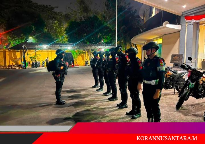 Brimob Polda Metro Jaya Sisir Bekasi Kota, Antisipasi Tawuran dan Balap Liar