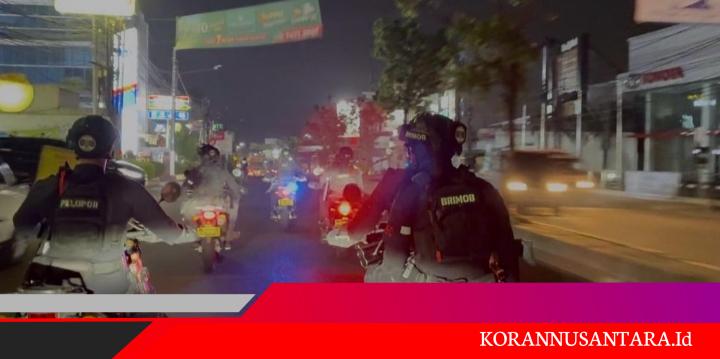 Brimob Polda Metro Jaya Patroli Dini Hari di Tangsel, Cegah Gangguan Kamtibmas