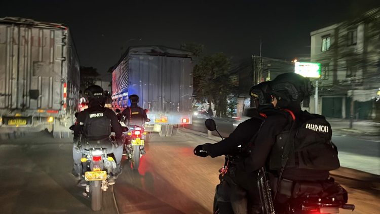 Brimob Yon D Pelopor Intensifkan Patroli Antisipasi Tawuran dan Balap Liar di Kabupaten Bekasi