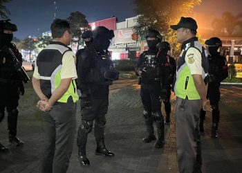Patroli Brimob Yon D Pelopor Sasar Sejumlah Wilayah Kabupaten Bekasi, Antisipasi Tawuran dan Balap Liar