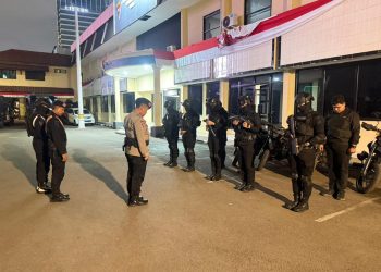 Brimob Polda Metro Jaya Perkuat Keamanan Malam di Sejumlah Titik Jakarta Barat