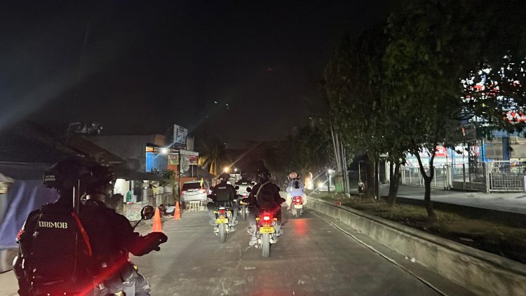 Patroli Brimob Batalyon D Pelopor Sasar Sejumlah Wilayah di Kabupaten Bekasi, Antisipasi 3C hingga Tawuran