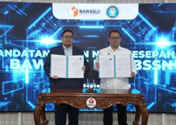 Bawaslu dan BSSN Tandatangani Nota Kesepahaman, Perkuat Keamanan Digital Pengawasan Pemilu