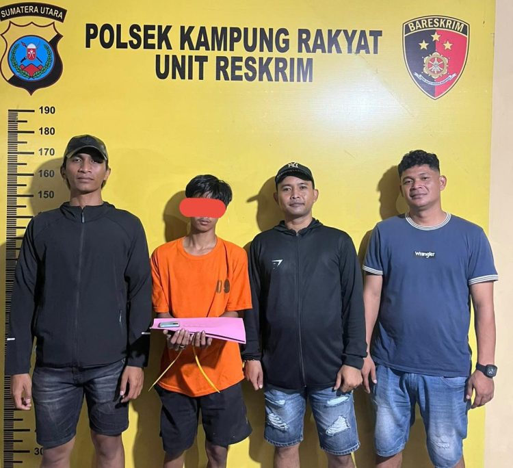 Polsek Kampung Rakyat Ringkus Pemuda di Perkebunan Sawit Teluk Panji, 1,95 Gram Sabu Diamankan