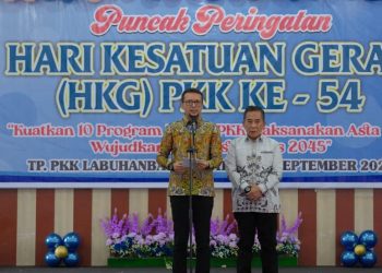 HKG PKK ke-54, Bupati Fery Tekankan Perempuan Berdaya dan Keluarga Kuat untuk Labusel Semakin Modern