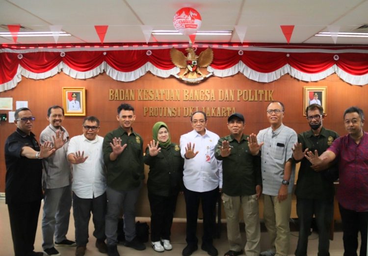 AMKI Jaya Audiensi dengan Kesbangpol DKI, Bahas Kondusivitas Jakarta hingga Persiapan Lima Abad Jakarta