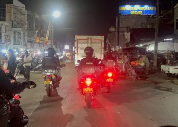 Brimob Yon D Pelopor Patroli Wilayah Kabupaten Bekasi, Antisipasi Tawuran dan Balap Liar