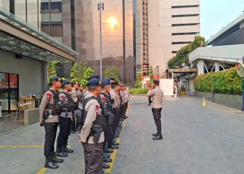 Brimob Polda Metro Jaya Sisir Hotel Sari Pan Pacific, Pastikan Kompolnas Awards Aman