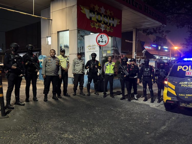Brimob Batalyon D Pelopor Gelar Patroli Rayonisasi, Antisipasi Tawuran dan Kejahatan Jalanan di Bekasi Kota