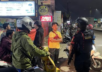 Brimob Meto Jaya Patroli Semalaman , Cegah Tawuran dan Balap Liar di Bekasi