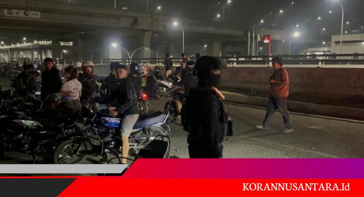 Cegah Tawuran dan Balap Liar, Brimob Polda Metro Jaya Sisir Kabupaten Bekasi