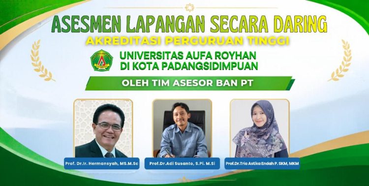 Universitas Aufa Royhan Laksanakan Assessment Lapangan Daring Akreditasi Perguruan Tinggi