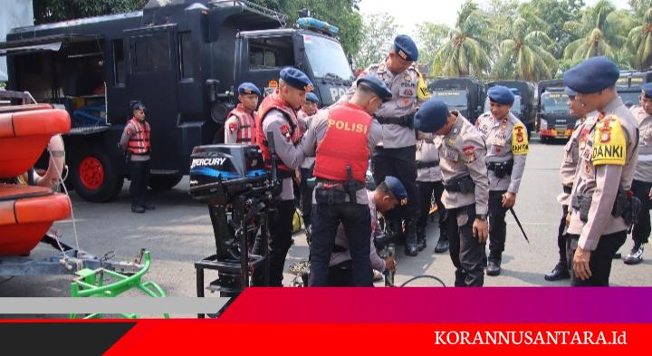 Batalyon B Pelopor Brimob Metro Jaya Gelar Apel Pasukan dan Perlengkapan SAR